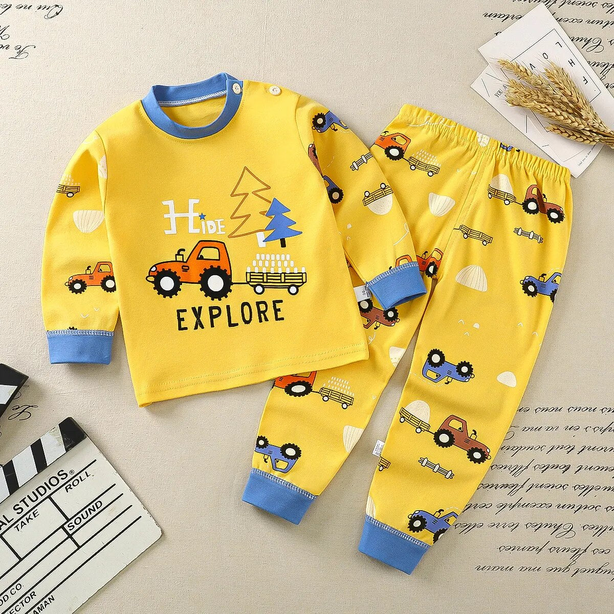 Jess-Mode Nights Comfortable cartoonize pyjama set for children