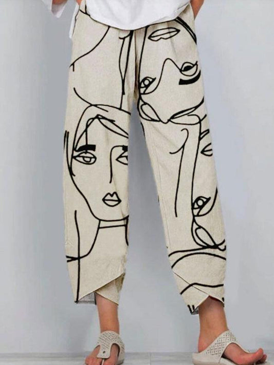 Amélie - Comfortable printed pants