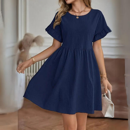 Nathalie - Casual Summer Dress with Puffed Sleeves