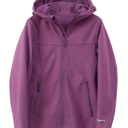 Jess-Mode | Protective Jacket With Fleece Lining Water- and Windproof With Practical Hood, Ideal Activewear For Women