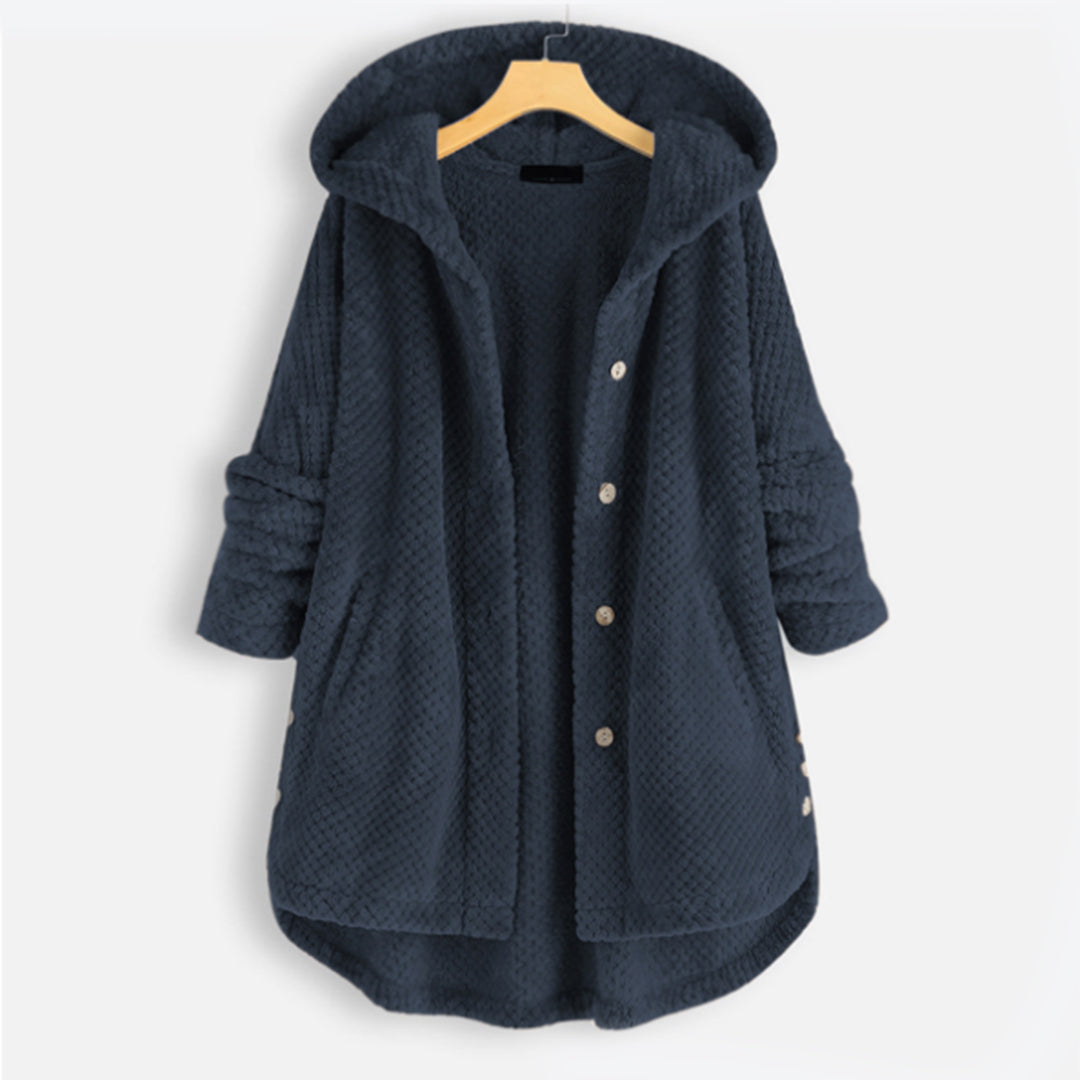 Women's cardigan with hood for winter