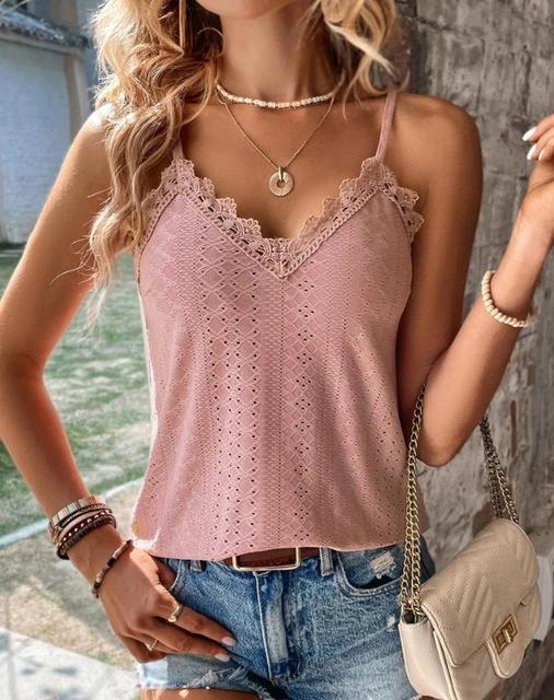 Emily - V-neck lace top