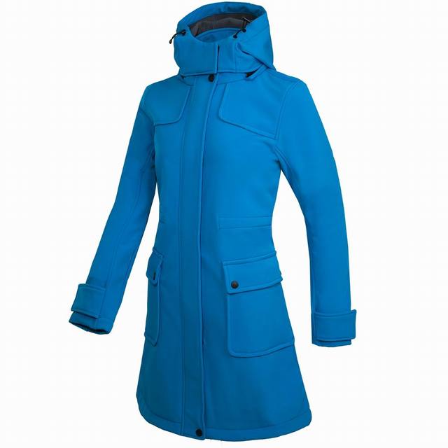 Casual climbing rain jacket with hood and zipper for women | Ideal for fall/winter