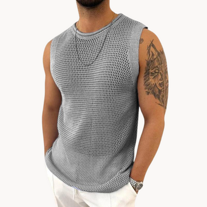 Hamisch | Unique crocheted tank top for men