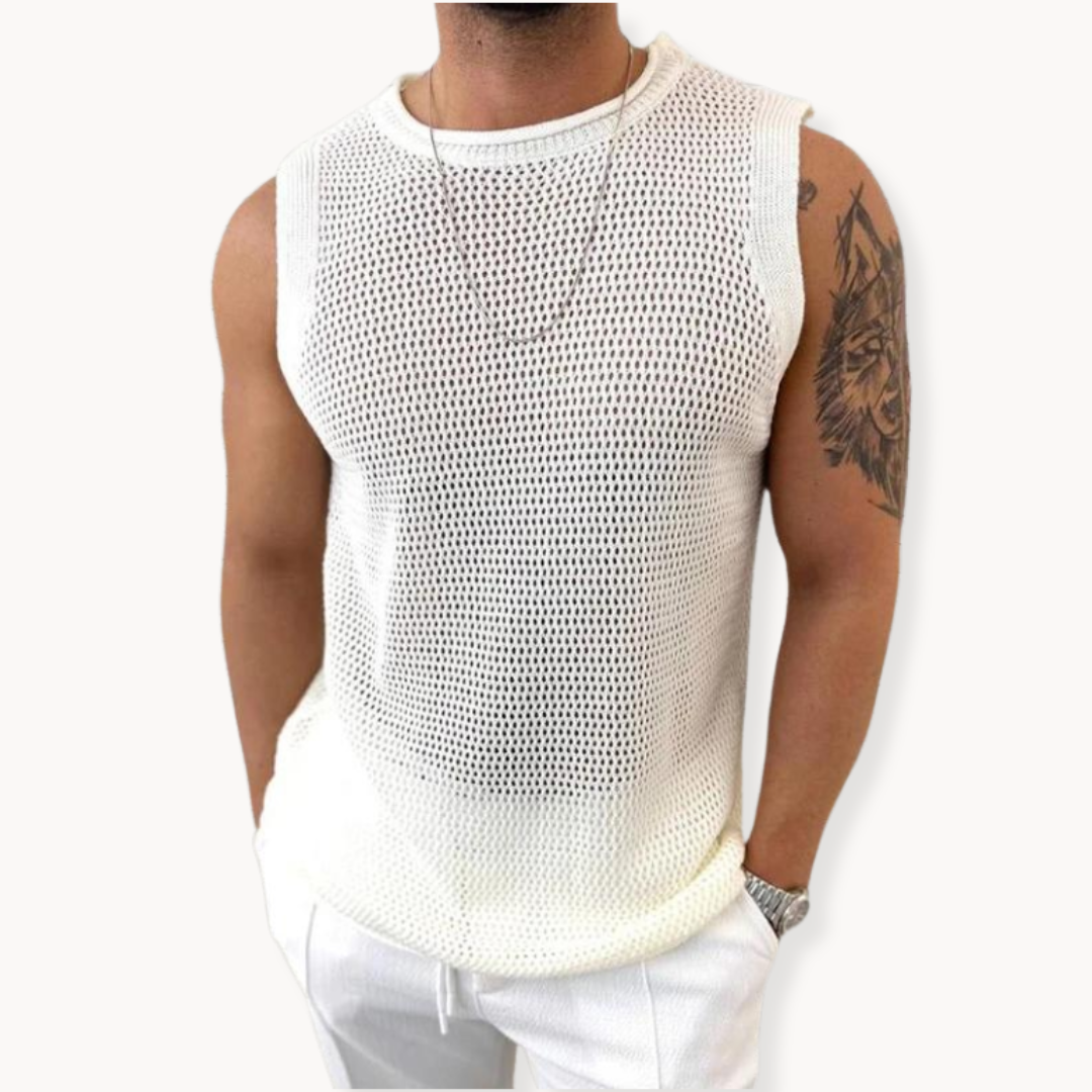 Hamisch | Unique crocheted tank top for men