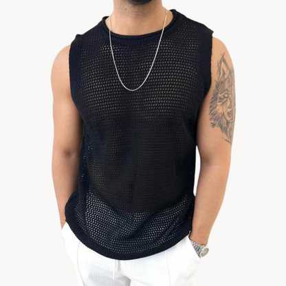 Hamisch | Unique crocheted tank top for men