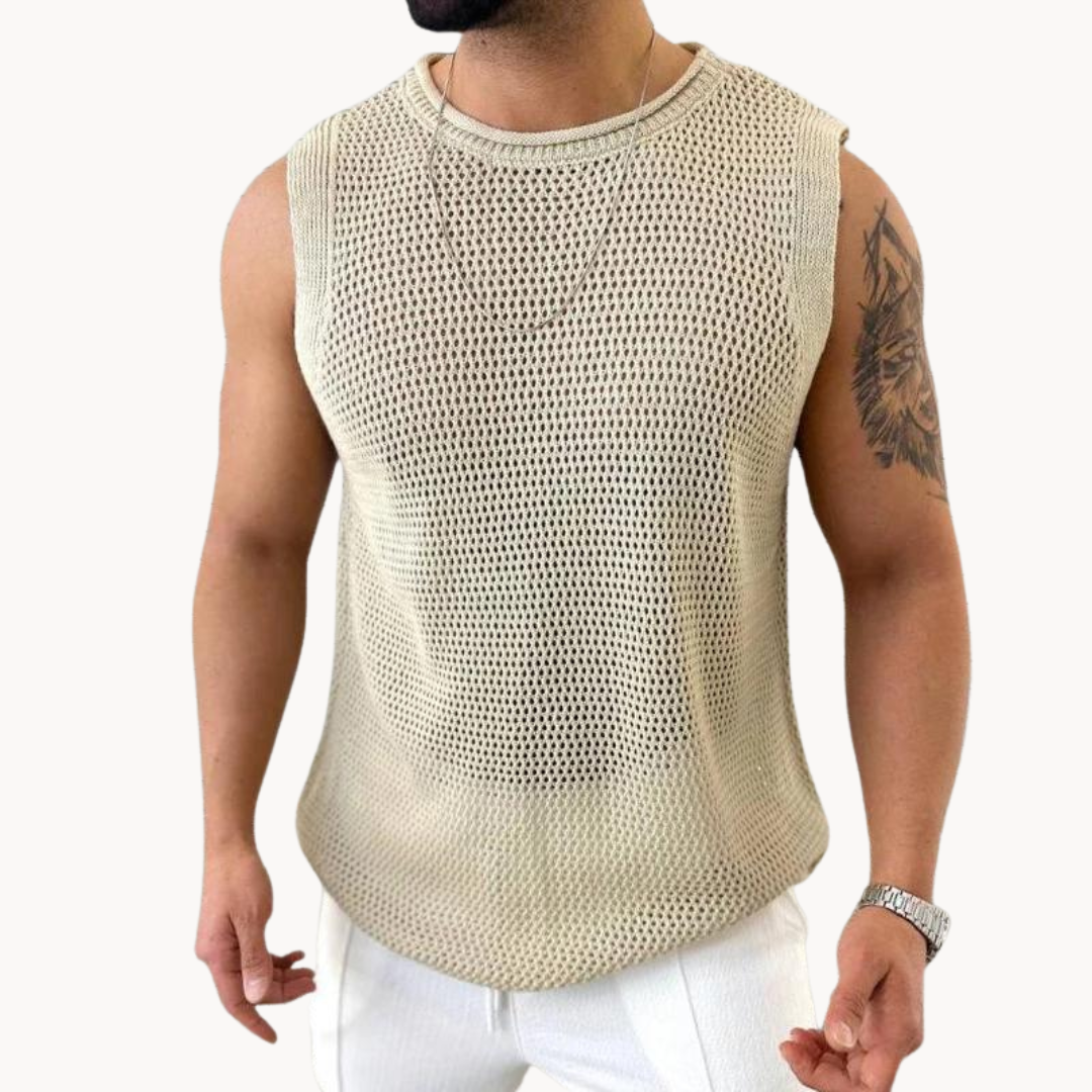 Hamisch | Unique crocheted tank top for men