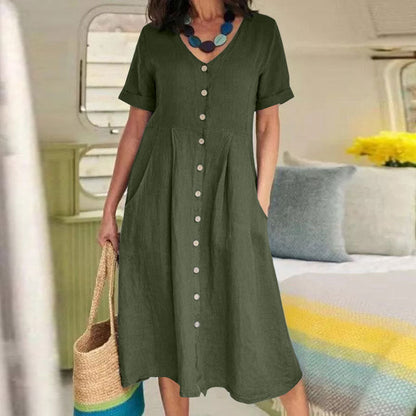 Norah - Cotton Linen Dress