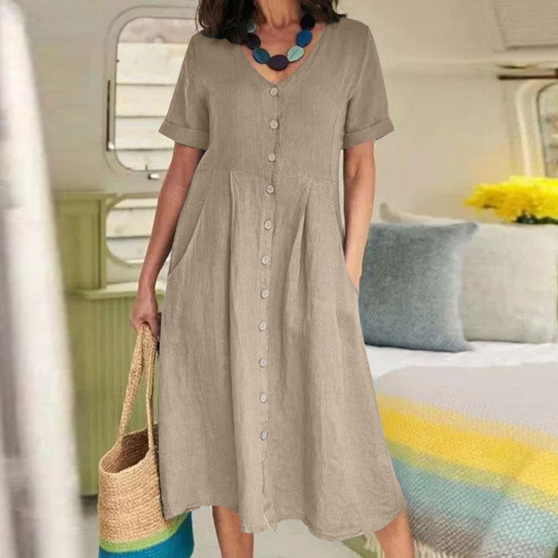 Norah - Cotton Linen Dress