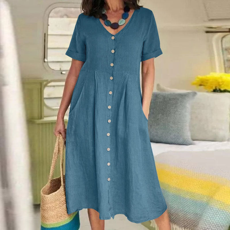 Norah - Cotton Linen Dress