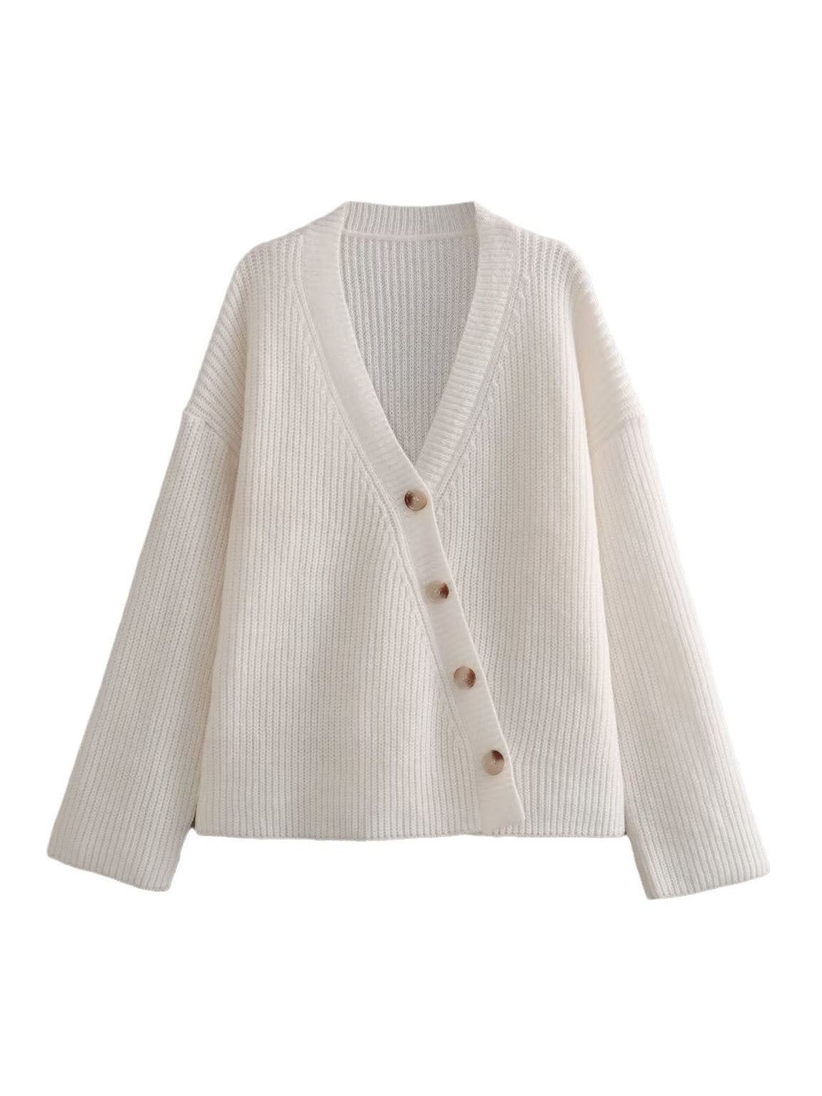 Cardigan with V-neck for women