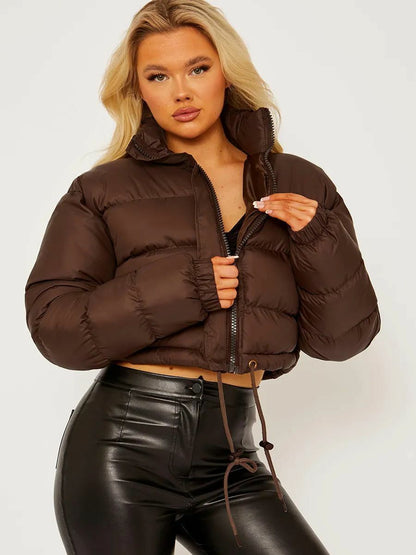 Padded slim jacket for women