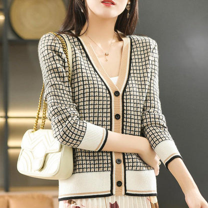 Striped cardigan for women