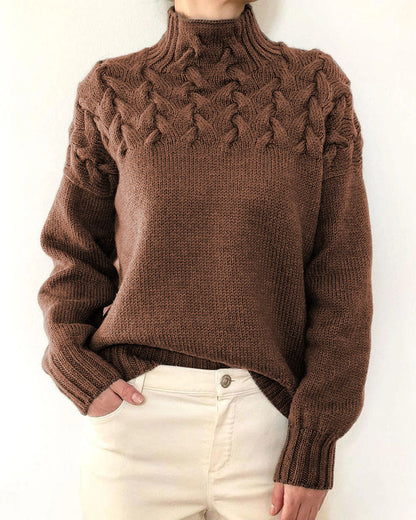 Unique turtleneck sweater for ladies