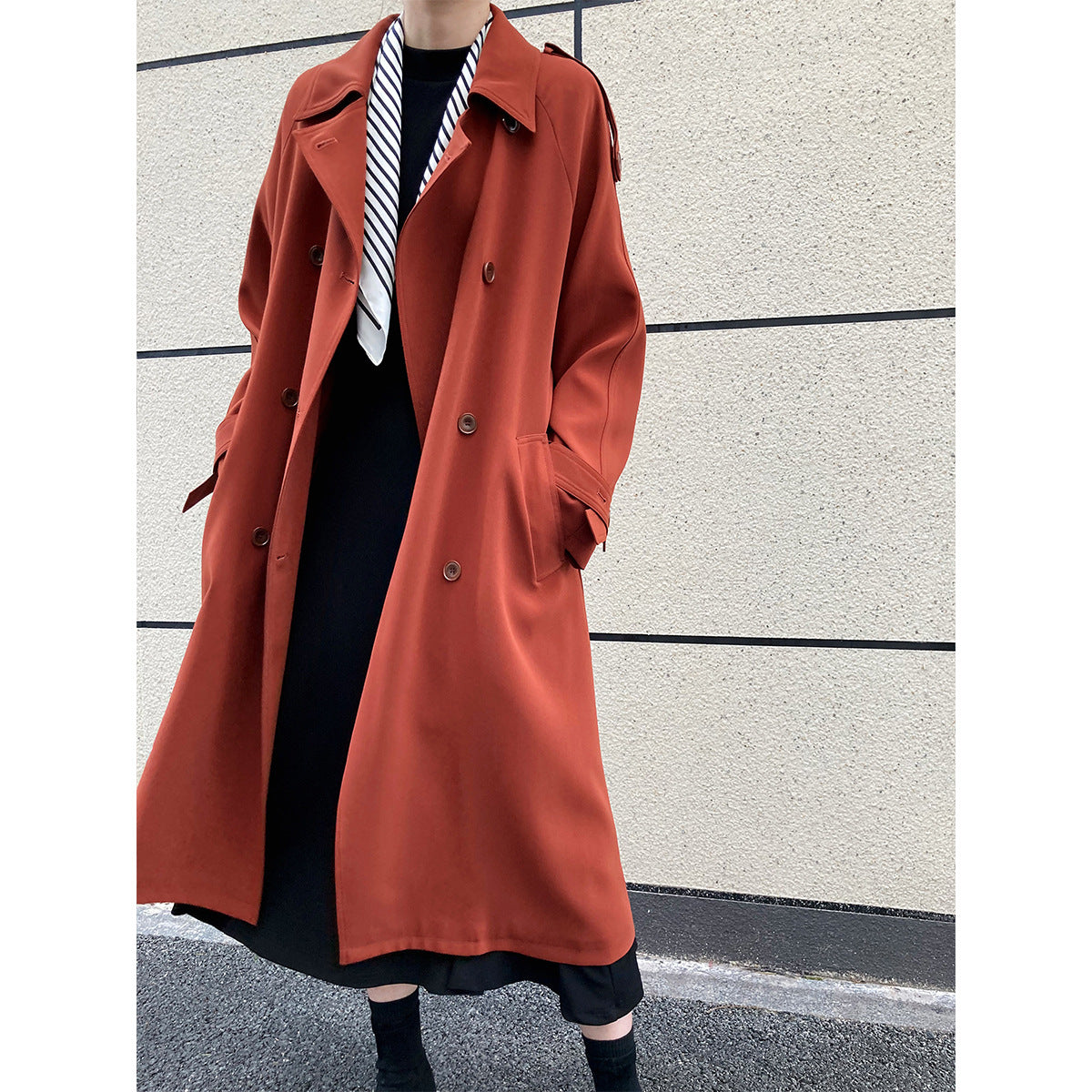 Oversized trench coat for women