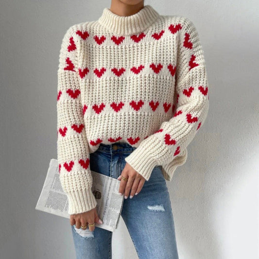 Ximena Sweater | Casual Heart Knitted Sweater