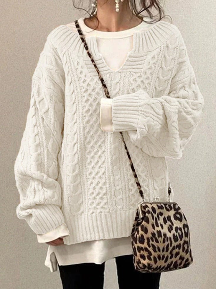 Casual knitted sweater for women