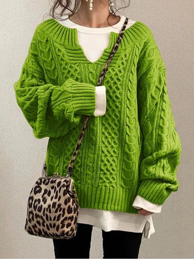 Casual knitted sweater for women