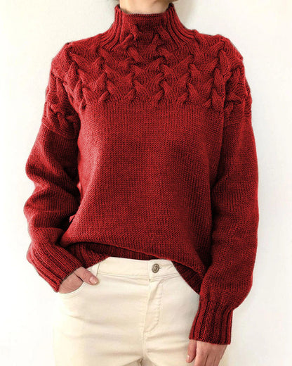 Unique turtleneck sweater for ladies