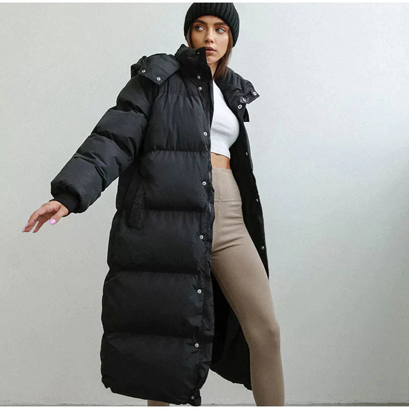 - long padded winter jacket