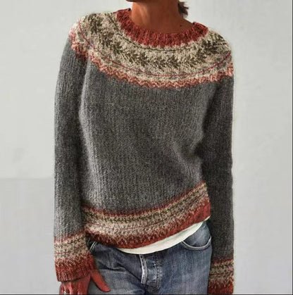 A vintage knitted sweater for women