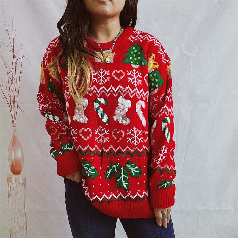 Xalina Sweater | Casual Knitted Christmas Sweater