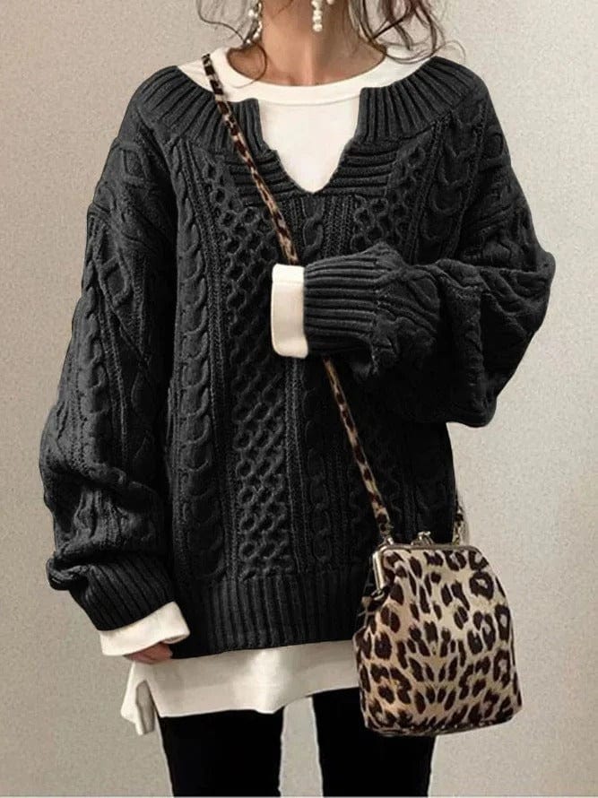 Casual knitted sweater for women