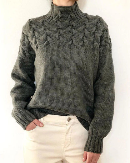 Unique turtleneck sweater for ladies