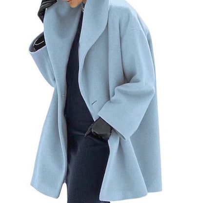 Yzra Coat | Loose Coat in Solid Color