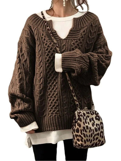 Casual knitted sweater for women