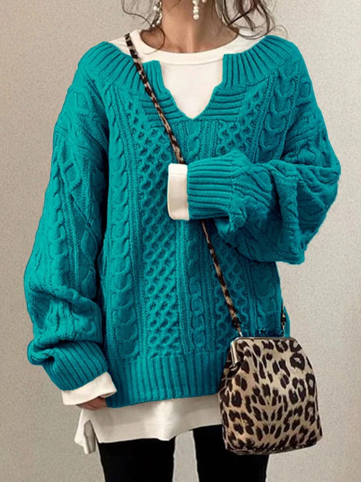 Casual knitted sweater for women