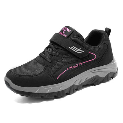 Women's Athletic Breathable Mesh Black Running Shoes