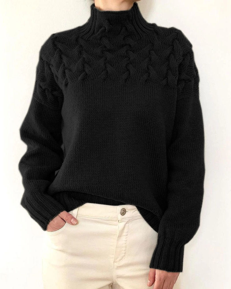 Unique turtleneck sweater for ladies