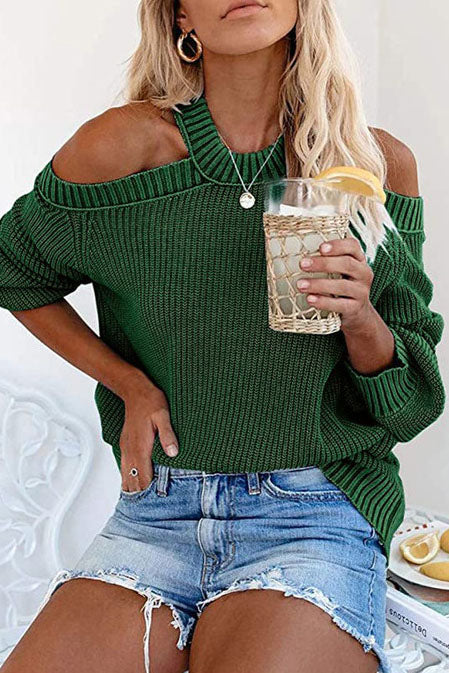 Style Off Shoulder Sweater for Ladies