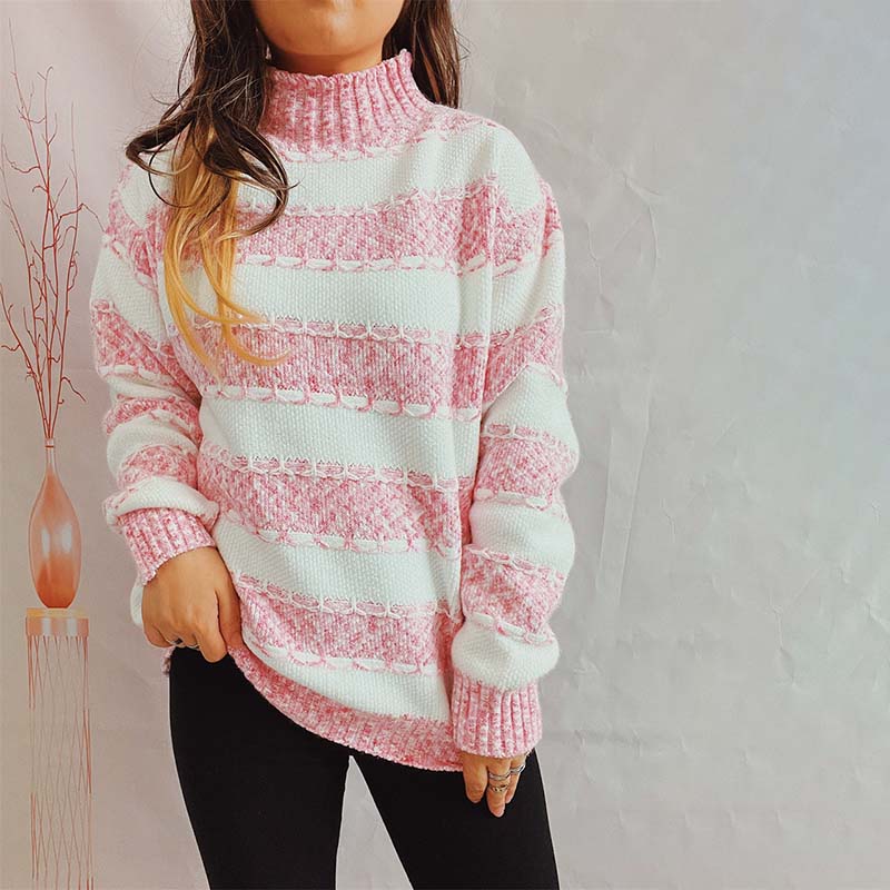 Xilia Sweater | Casual Striped Knitted Sweater