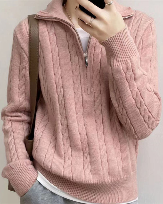 Women's zippered sweater