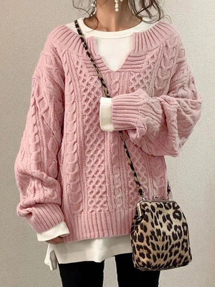 Casual knitted sweater for women