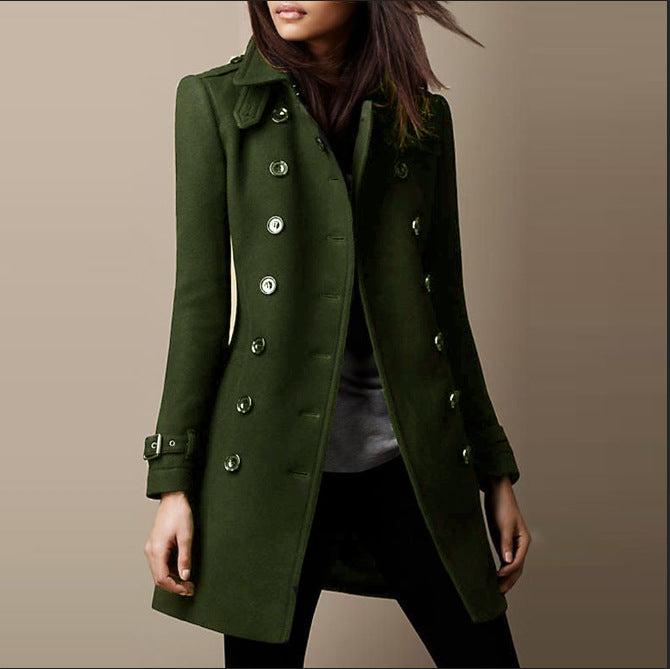 Women's Coat with Buttons | Octavia Coat