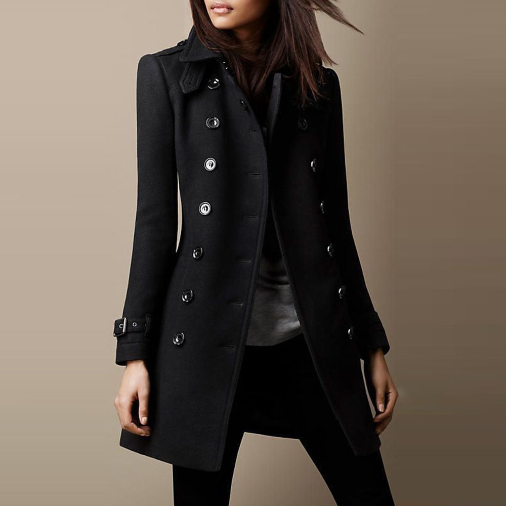 Women's Coat with Buttons | Octavia Coat