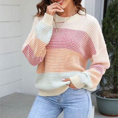 Xara-Marie Sweater | Color Block Knitted Sweater