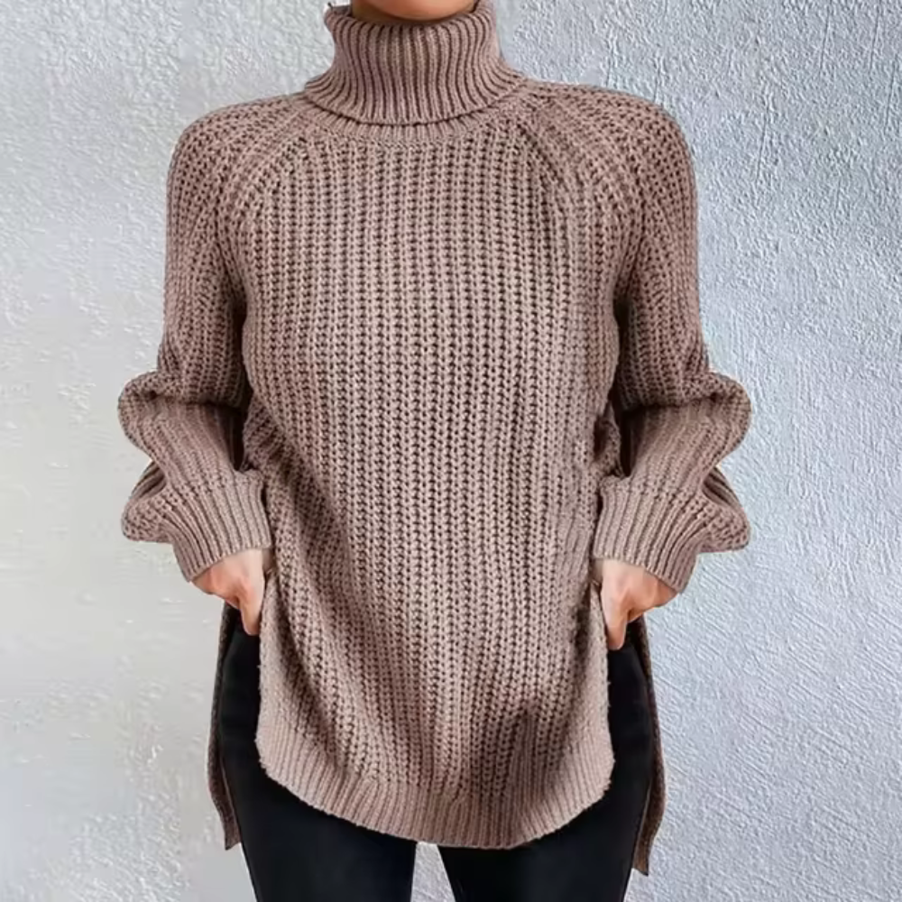 Olexa - Warm Split Sweater Dress