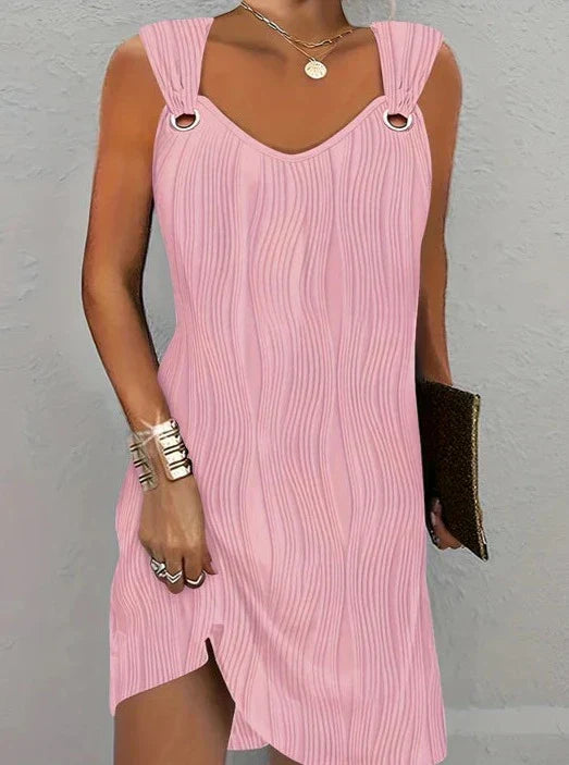 Caroline - Dress with wavy stripes