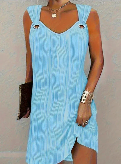 Caroline - Dress with wavy stripes