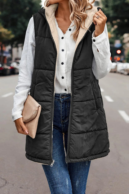 Double-sided vest with hood - Payton