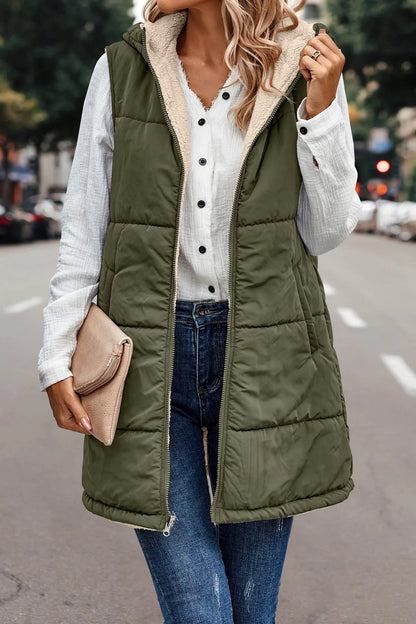 Double-sided vest with hood - Payton