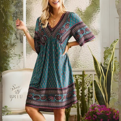 Pauline - Vintage Boho Style Dress