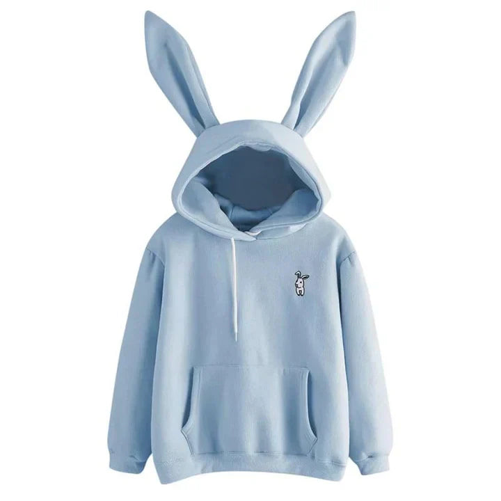 Pera - women's sweatshirt with hood and bunny ears