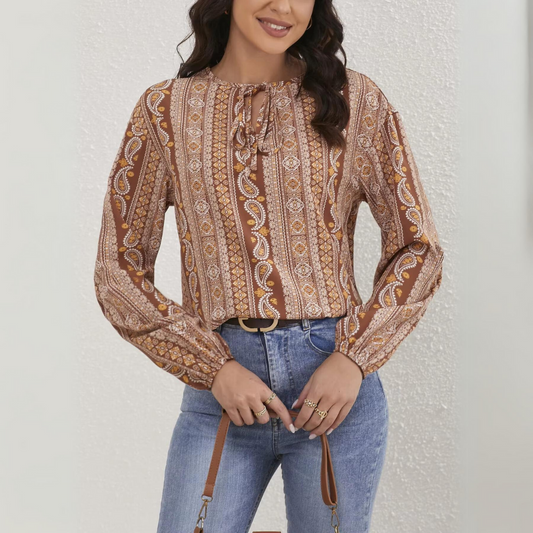 Pia - Casual Ladies Bound Blouse