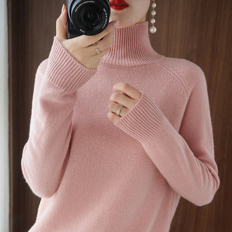 Winter Sweater With Turtleneck for Ladies