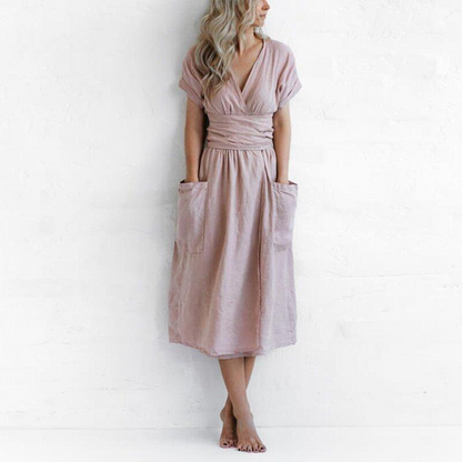 Avah - Elegant V-neck dress